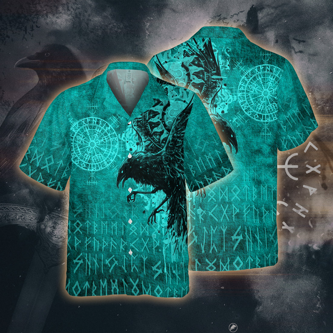 Raven of Odin Hawaii Shirt - Norse Rune Edition