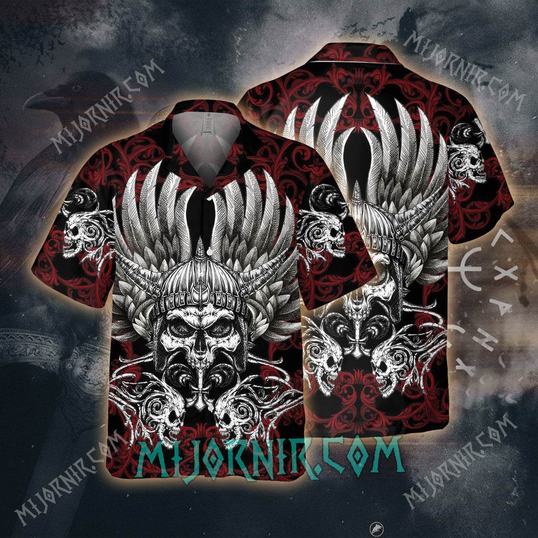 Scarlet Viking Warrior – Hawaii Shirt