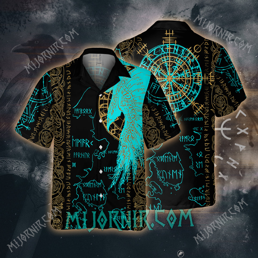 Huginn & Muninn Runes – Hawaii Shirt