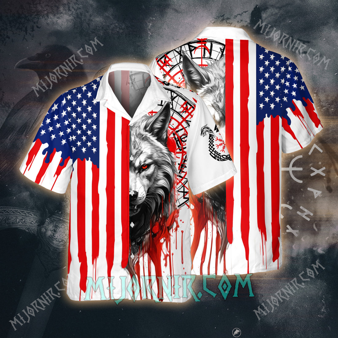 Fenrir's Fury Patriotic Valor– Hawaii Shirt