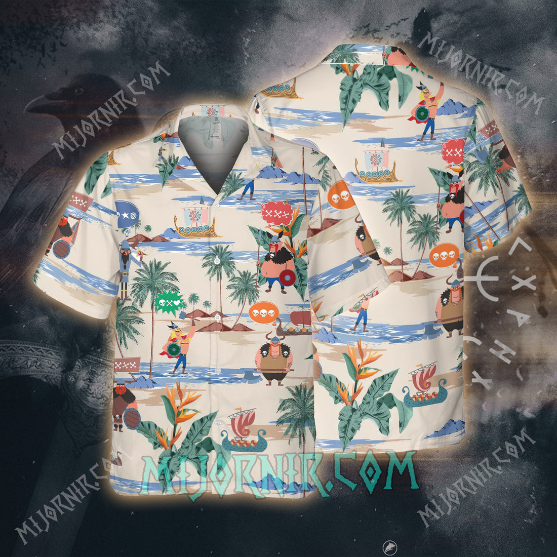 Viking Tropical Island – Hawaiian Shirt