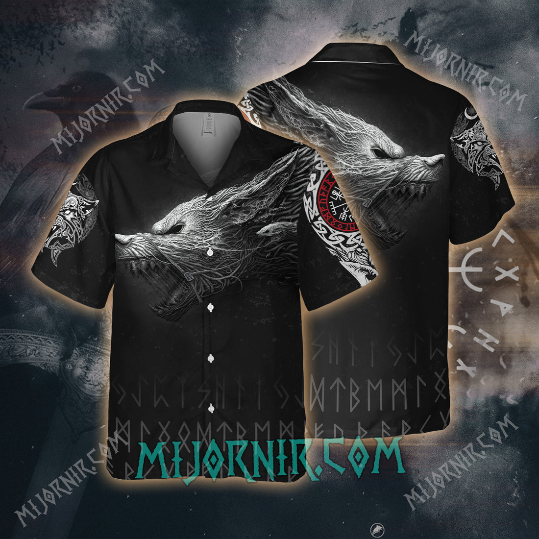 Viking Fenrir Wolf – Hawaii Shirt