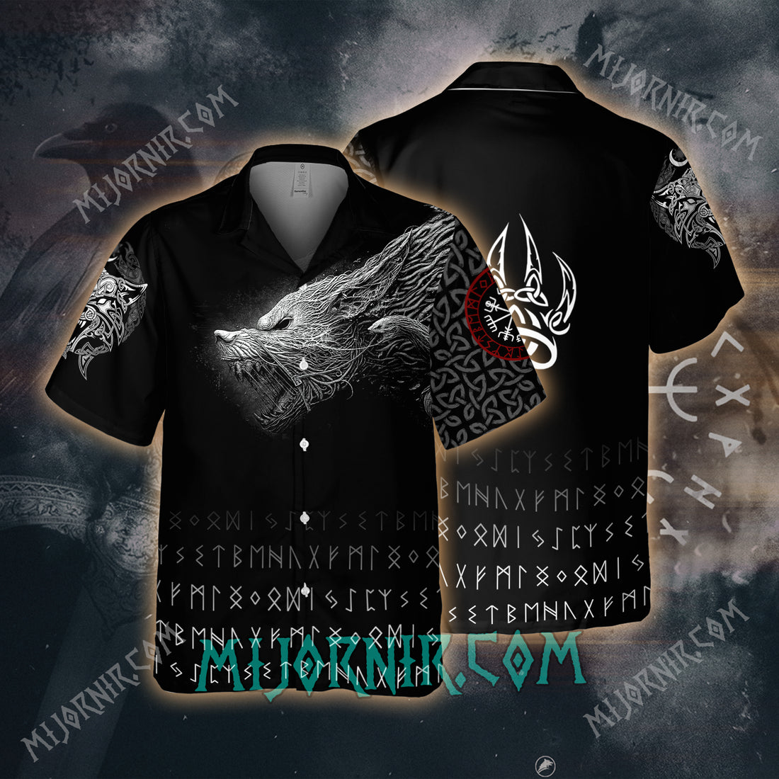 Viking Warrior Blood Black Style – Hawaii Shirt