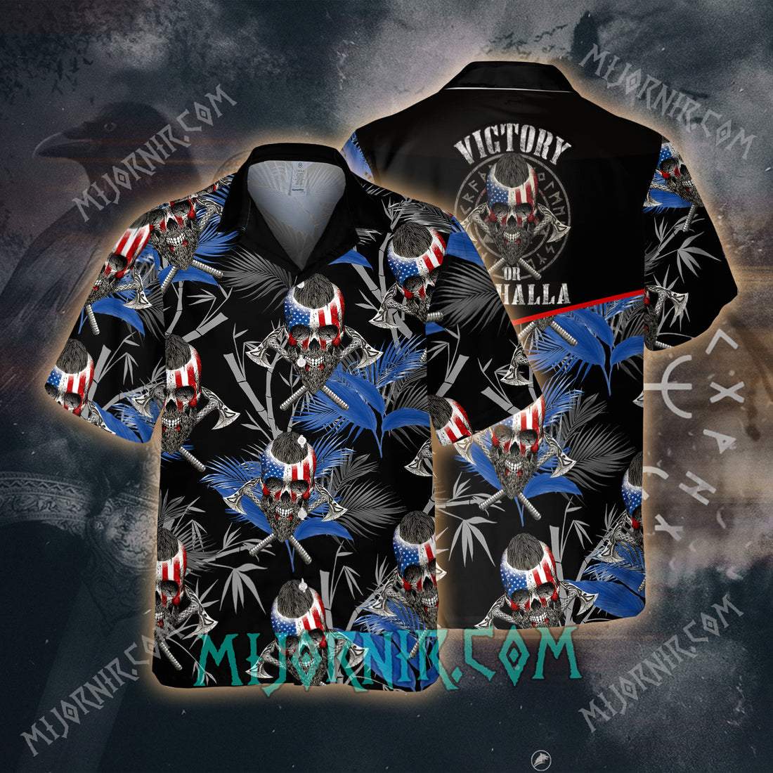 Patriotic Skulls – Hawaii Shirt