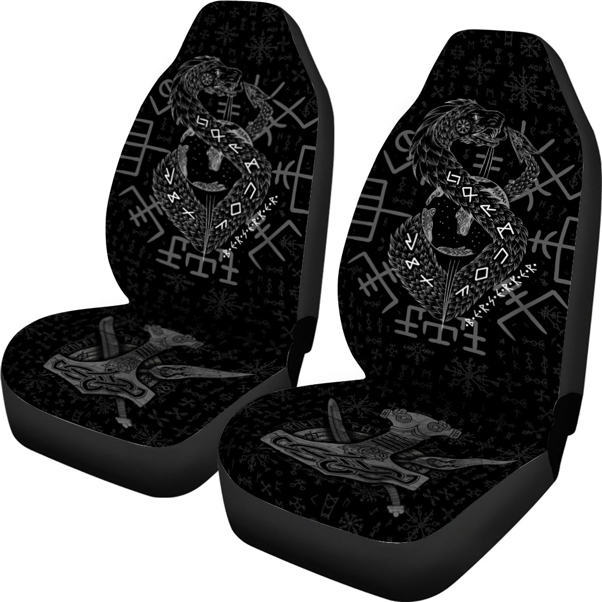 Jormungandr Berserker- Viking Car Seat Cover