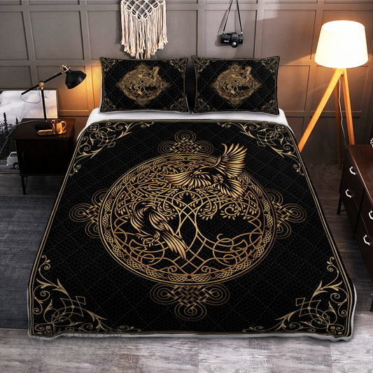 Hugin&Mugin Yggdrasil - Viking Quilt Set