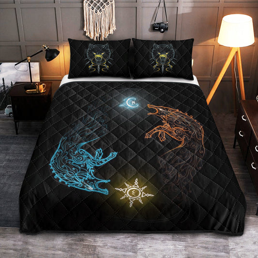 Hati and Skoll - Viking Quilt Set