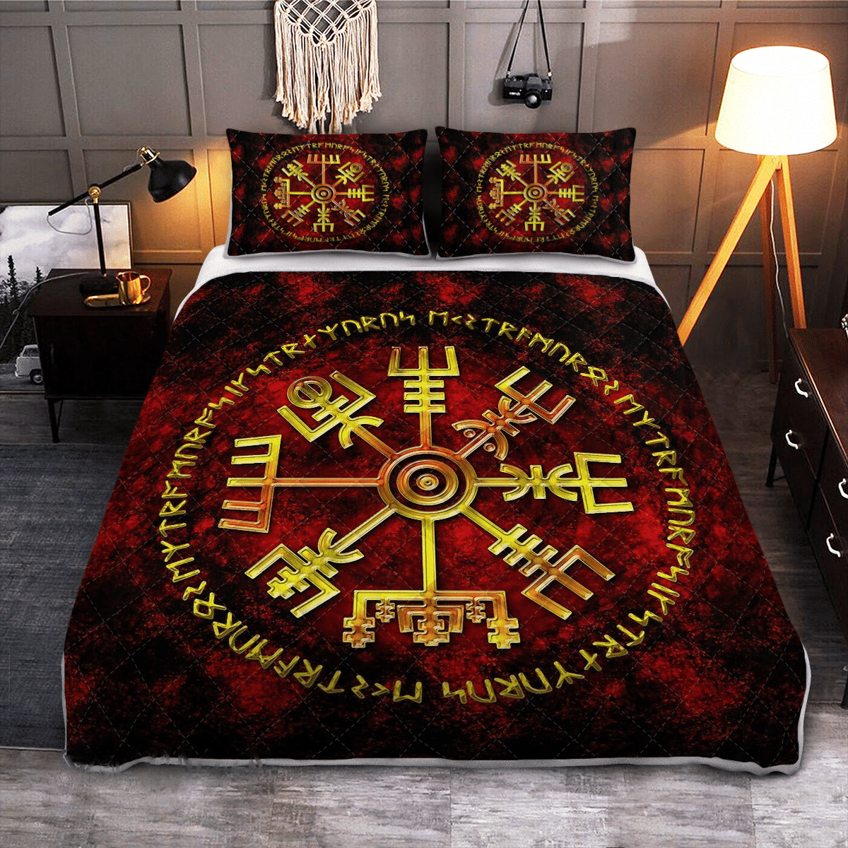 Runic Compass - Viking Quilt Set