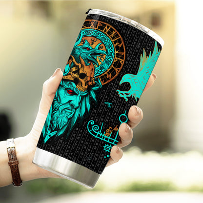 Odin's Mystic Voyage - Viking Tumbler