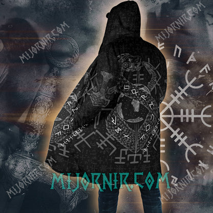 Jormungandr Berserker - Viking Hooded Cloak