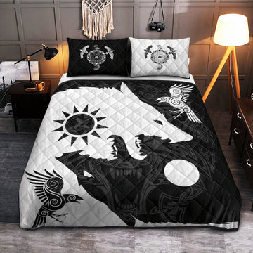 Yin Yang Wolf - Viking Quilt Set