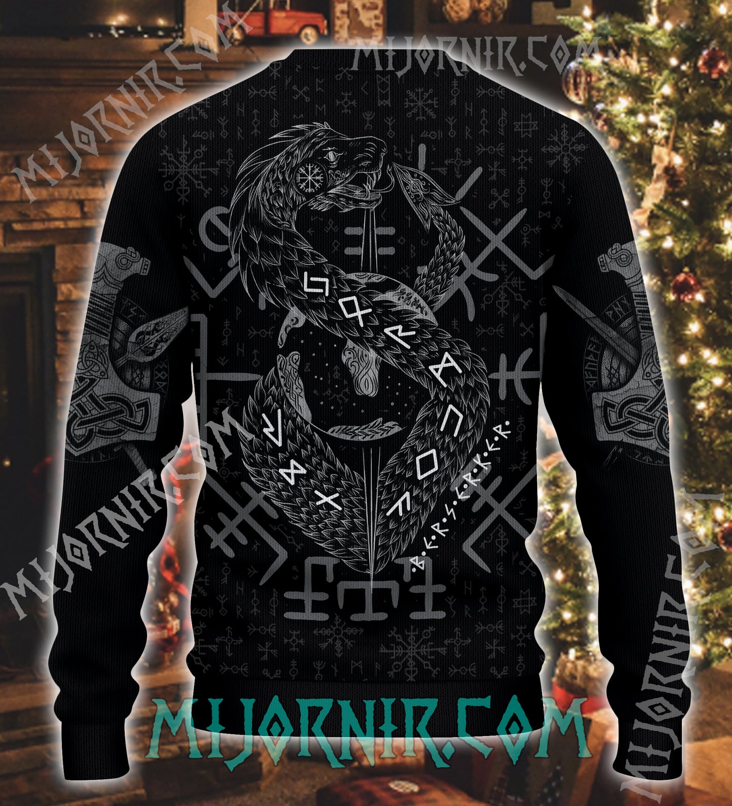 Jormungandr Berserker - Viking Ugly Christmas Sweater