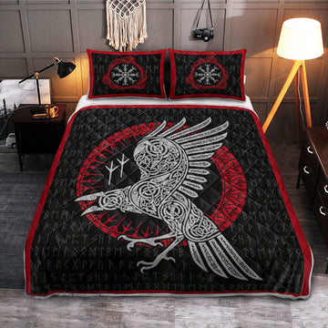 Runic Raven - Viking Quilt Set