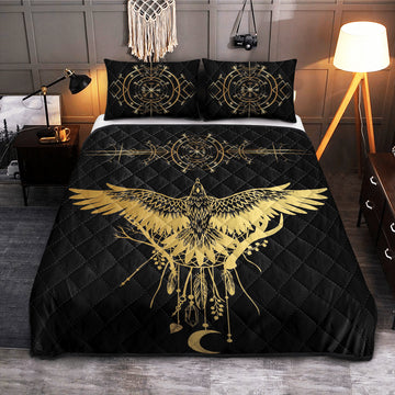 Golden Raven - Viking Quilt Set