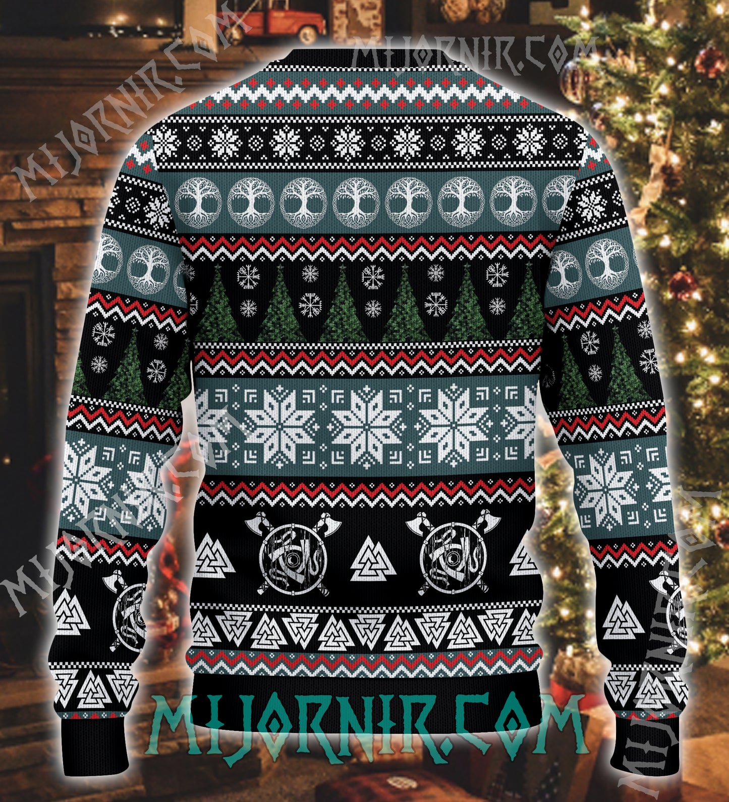 Too Early for Christmas Viking Christmas Sweater - Festive Warrior Mood