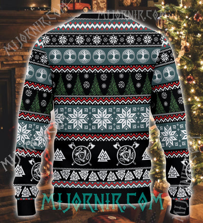 Too Early for Christmas Viking Christmas Sweater - Festive Warrior Mood