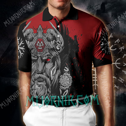 Crimson Odin Polo Shirt