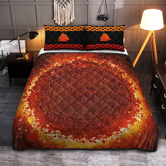 Fiery Valknu  - Viking Quilt Set