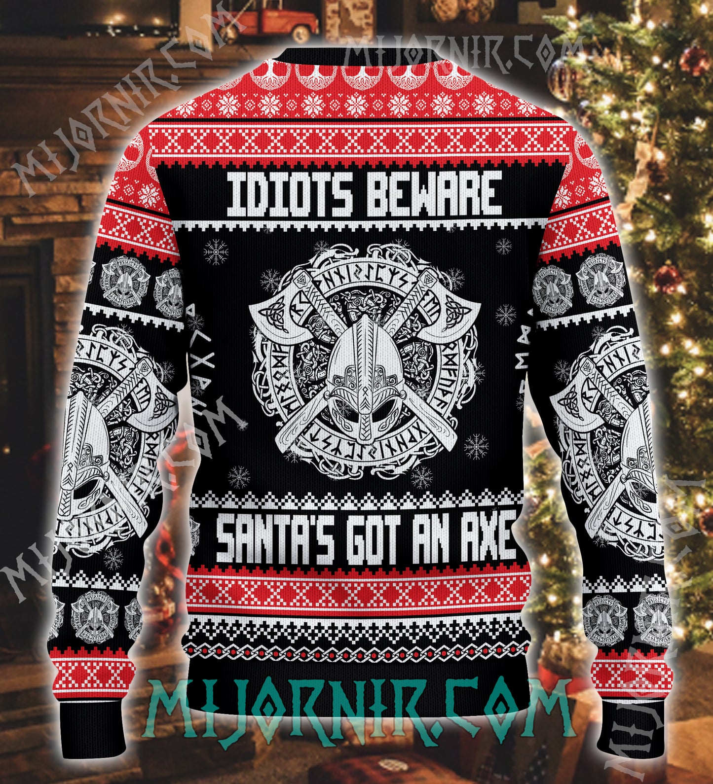 Santa's got an axe - Viking Ugly Christmas Sweater