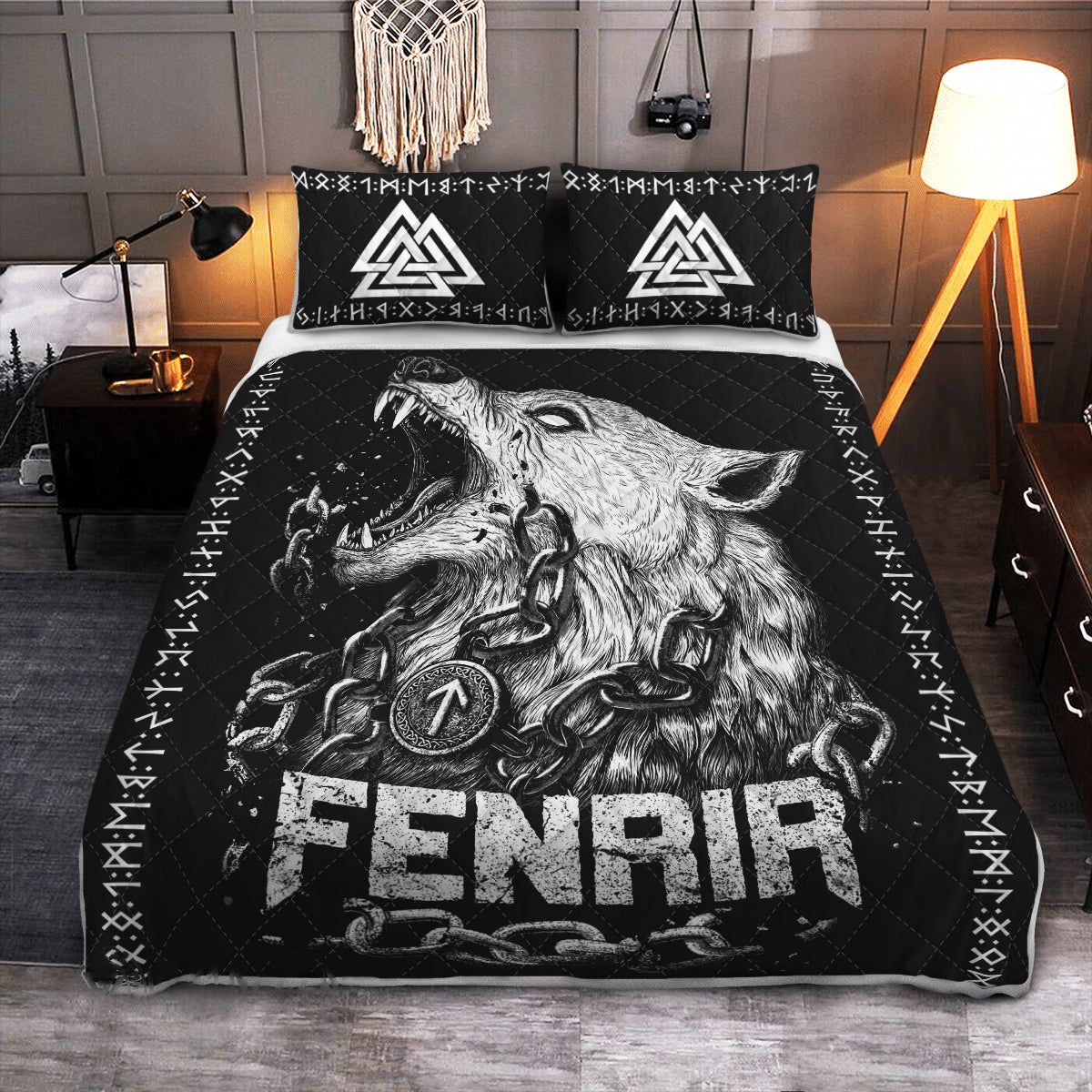 Fenrir's Chains - Viking Quilt Set