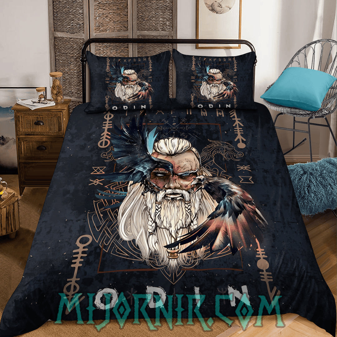 Odin's Wisdom - Viking Duvet Cover