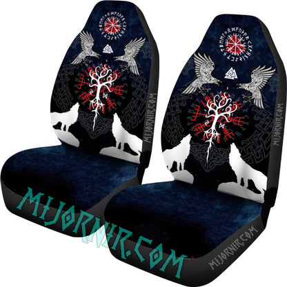 Blue Guardians of the North - Viking Car Seat Cover