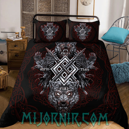 Fenrir's Wrath - Viking Duvet Cover