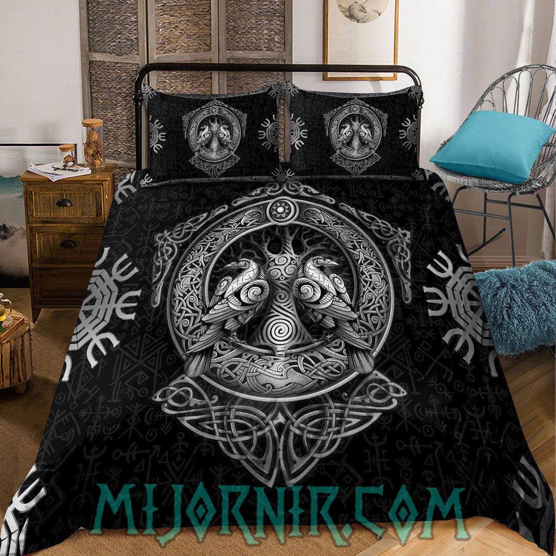 Huginn & Muninn Wisdom - Viking Duvet Cover