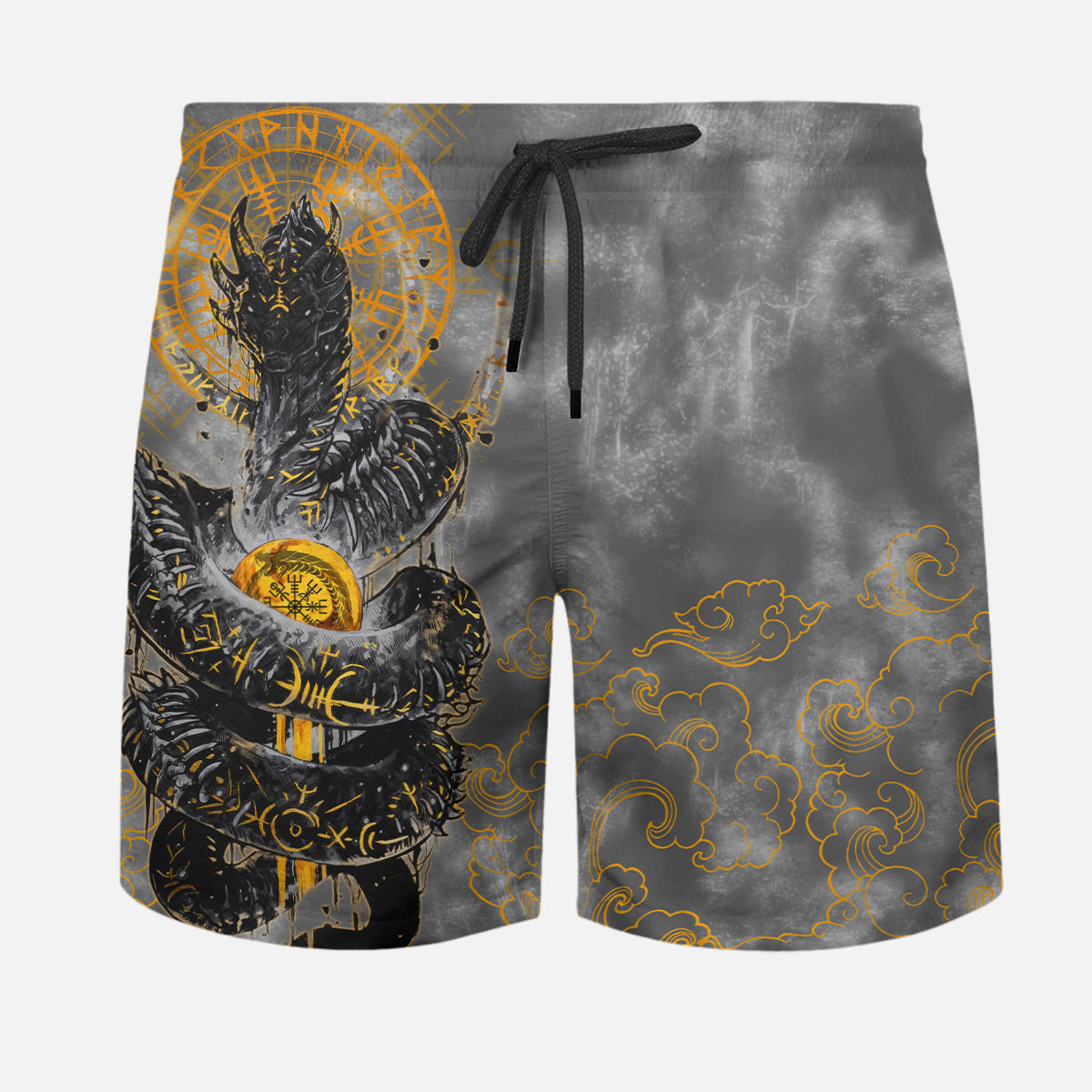 Golden Jormungandr -Inspired Hawaiian Set