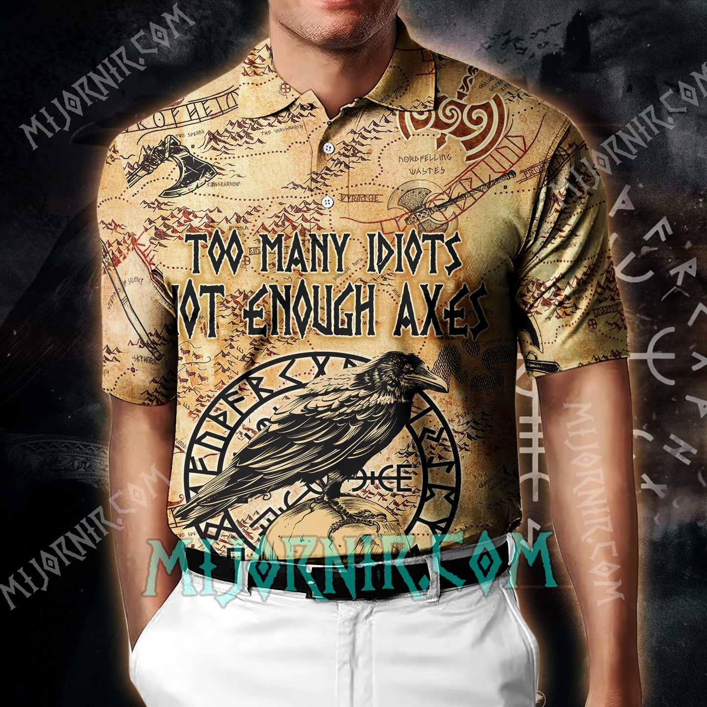 Too Many Idiots - Viking Polo Shirt