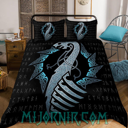 Dragon's Fury - Viking Duvet Cover