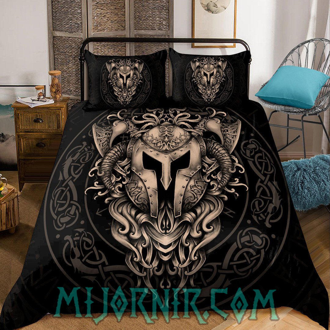 Odin's Warrior Spirit - Viking Duvet Cover