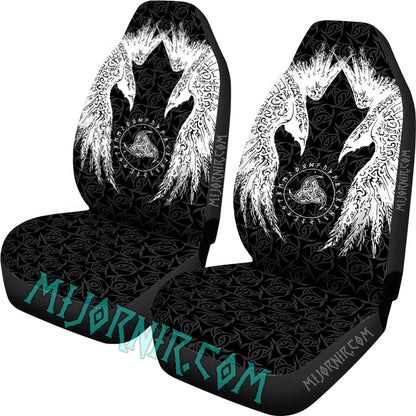 Huginn And Muninn - Viking Car Seat Cover