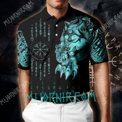 Fenrir's Fury - Viking Polo Shirt