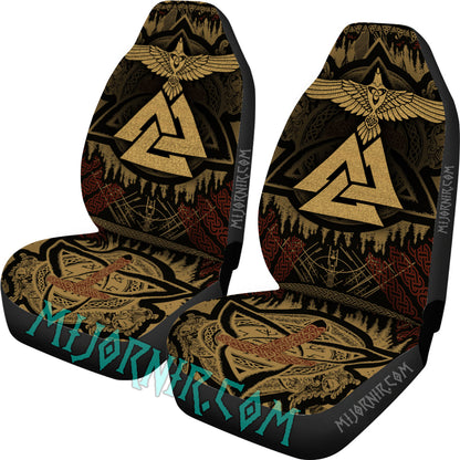 Valknut Wisdom - Viking Car Seat Cover