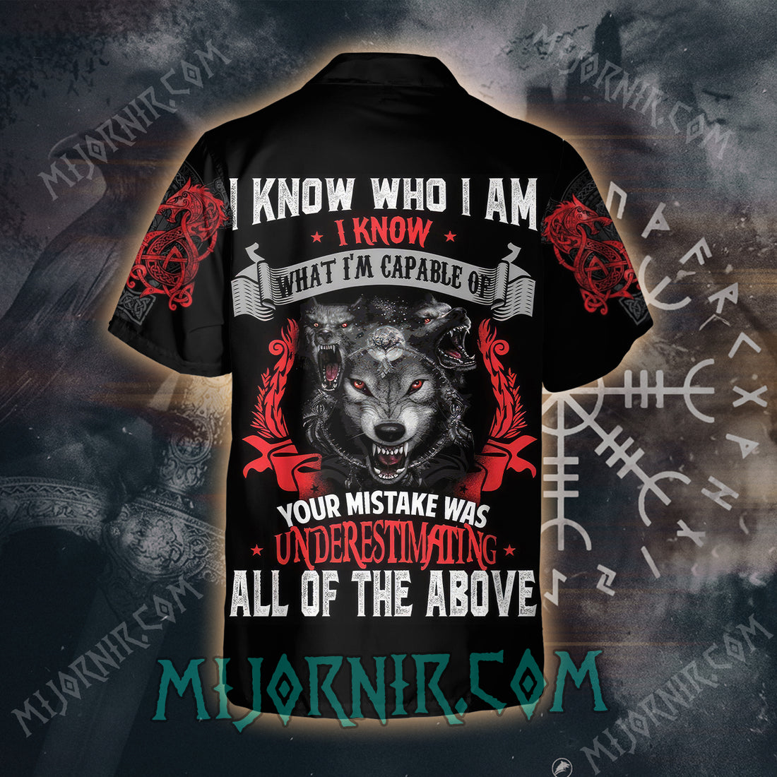 Fenrir Wolf Spirit Viking – Hawaiian Shirt