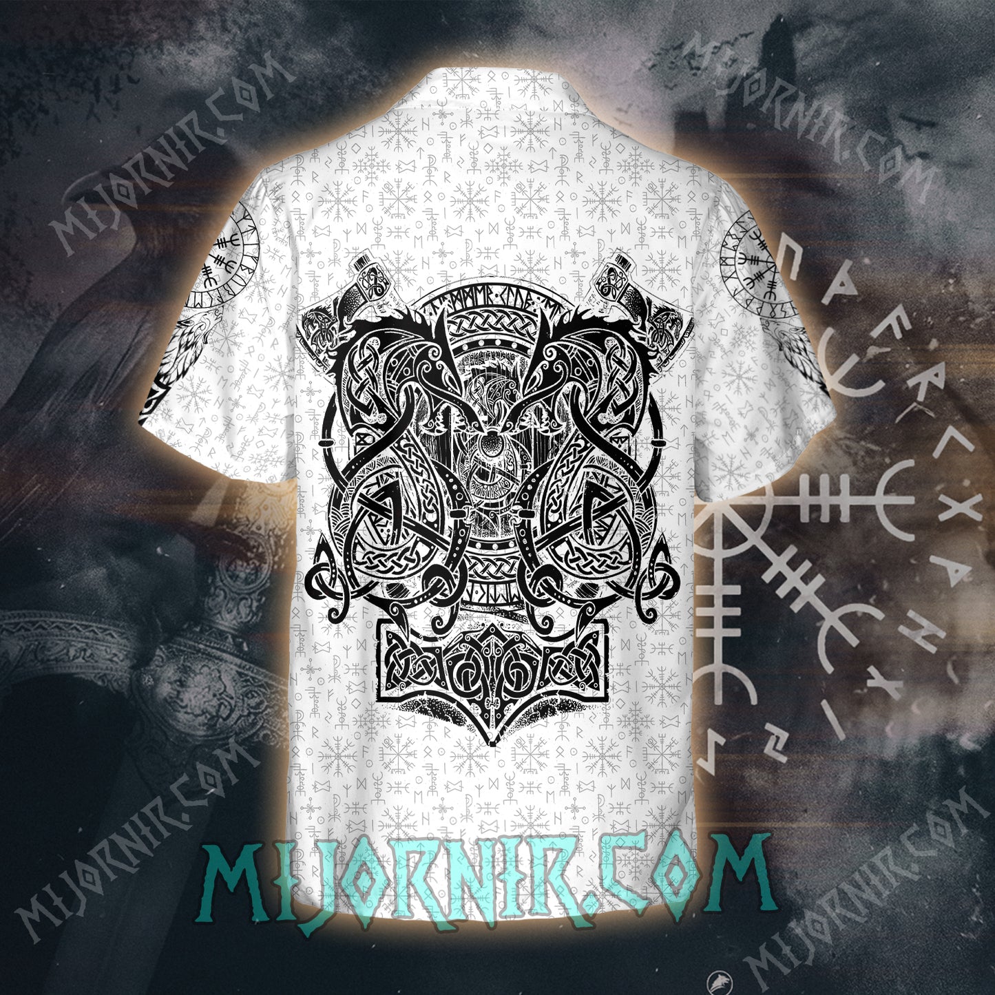 Norse Dragon Shield Viking – Hawaiian Shirt