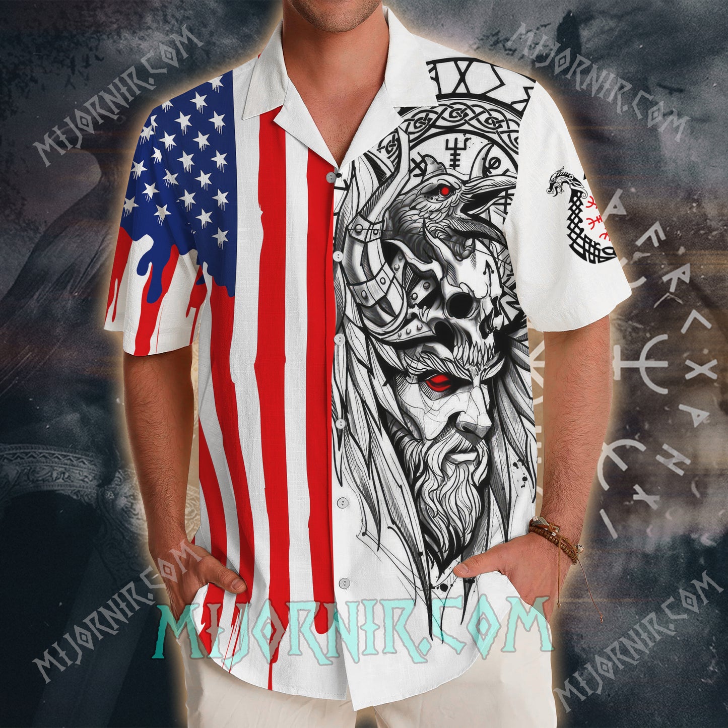 Odin's Patriotic Valor – Hawaii Shirt