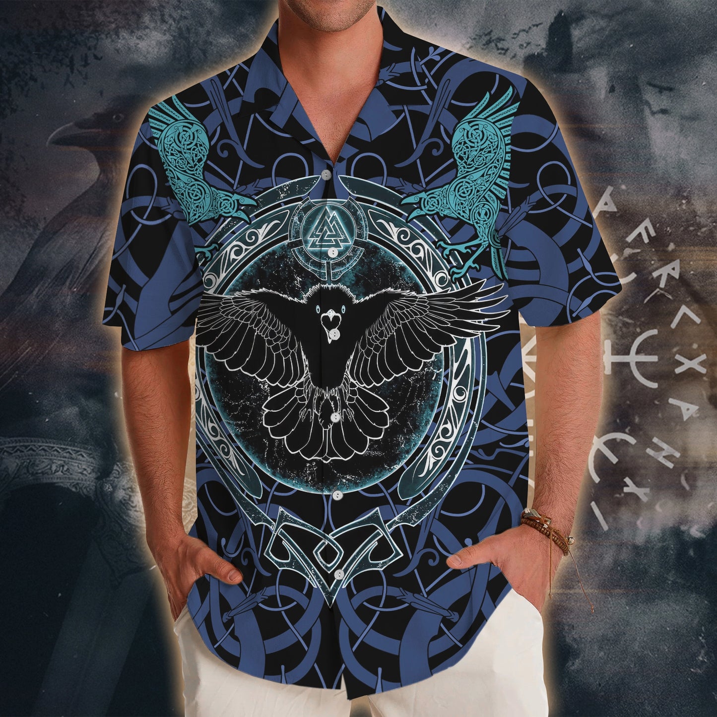 Odin's Raven Embrace – Hawaii Shirt