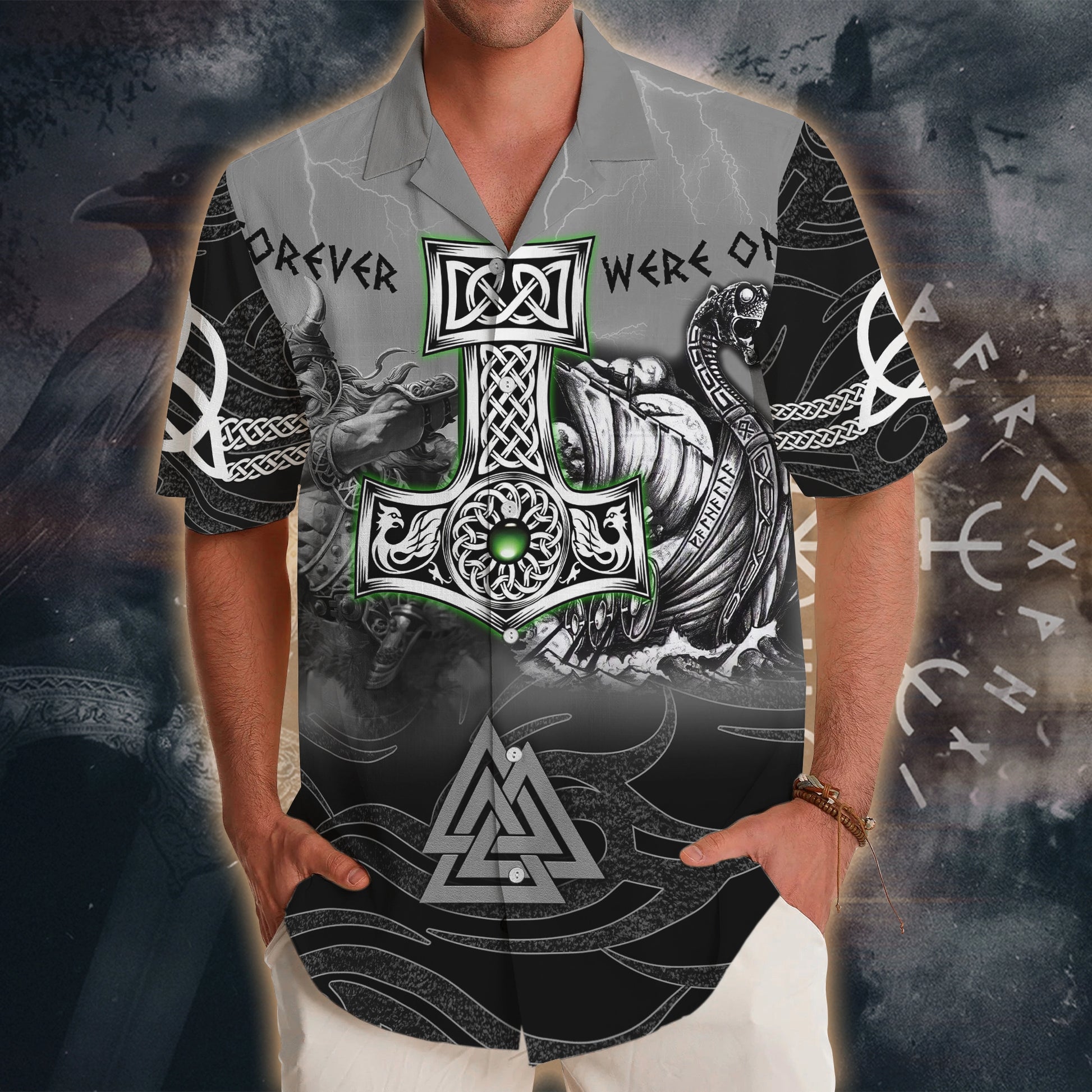 Viking Thunder Hawaiian Shirt