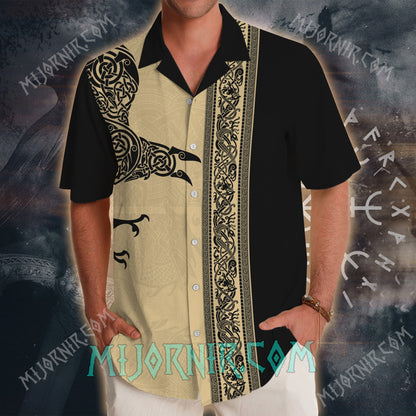 Golden Celtic Raven – Hawaii Shirt