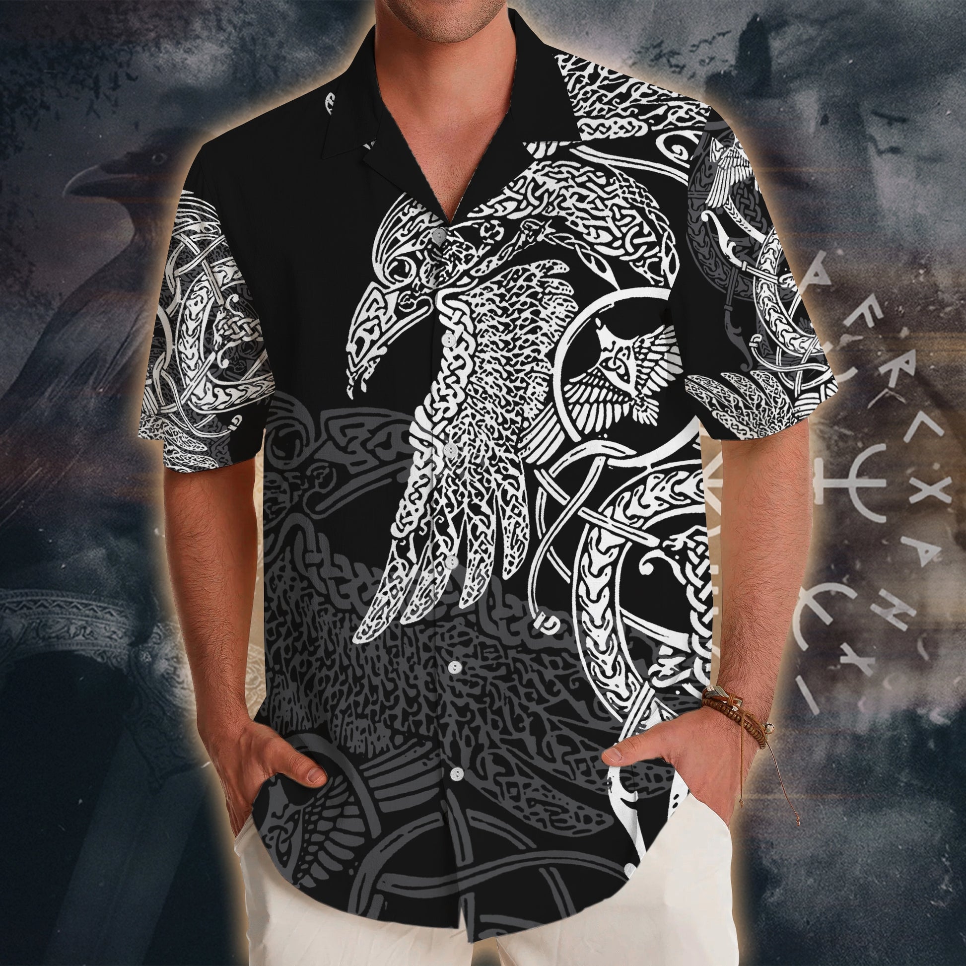 Odin's Raven Hawaiian Shirt