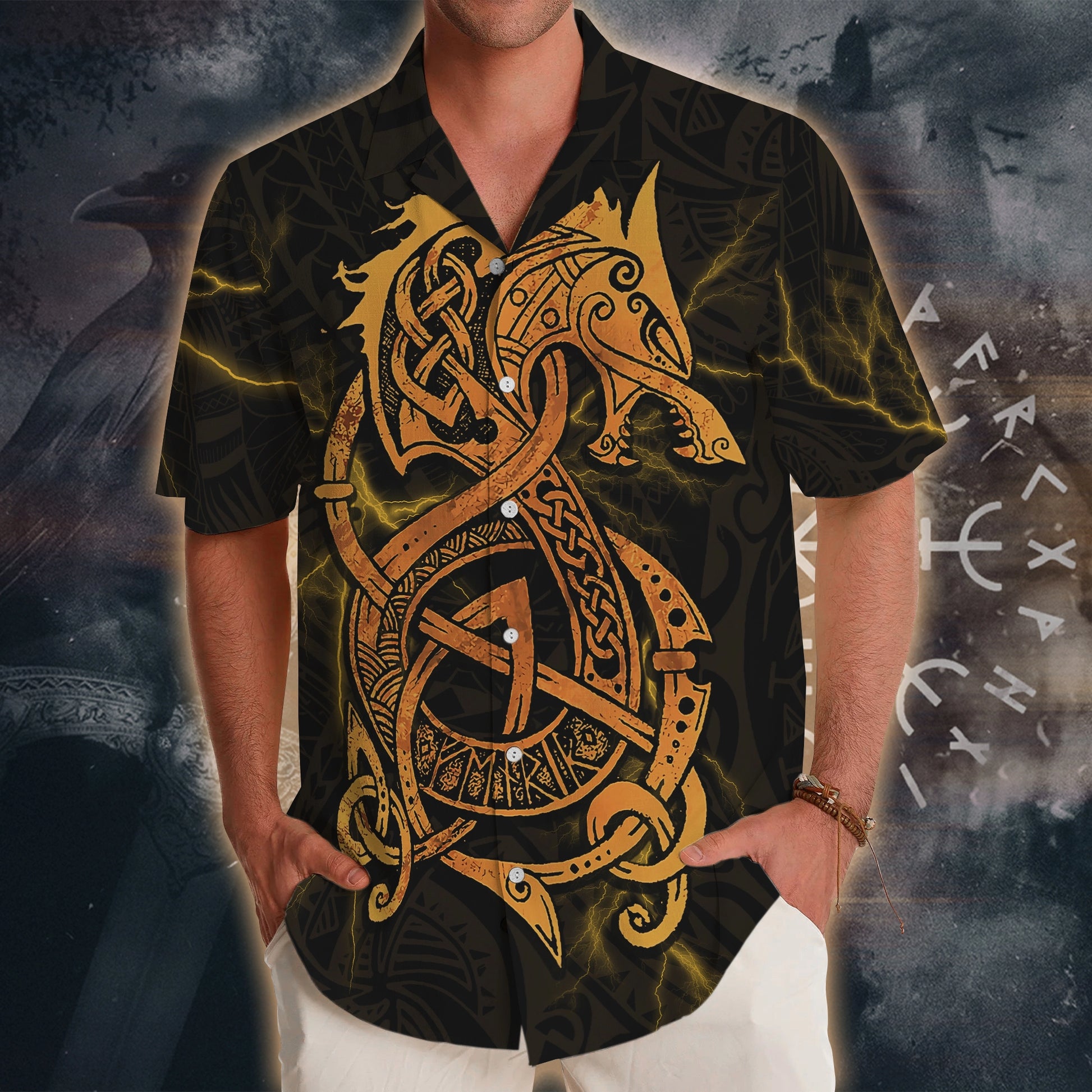 Norse Dragon Hawaiian Shirt