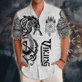 Dragon Shield Viking Hawaiian Shirt