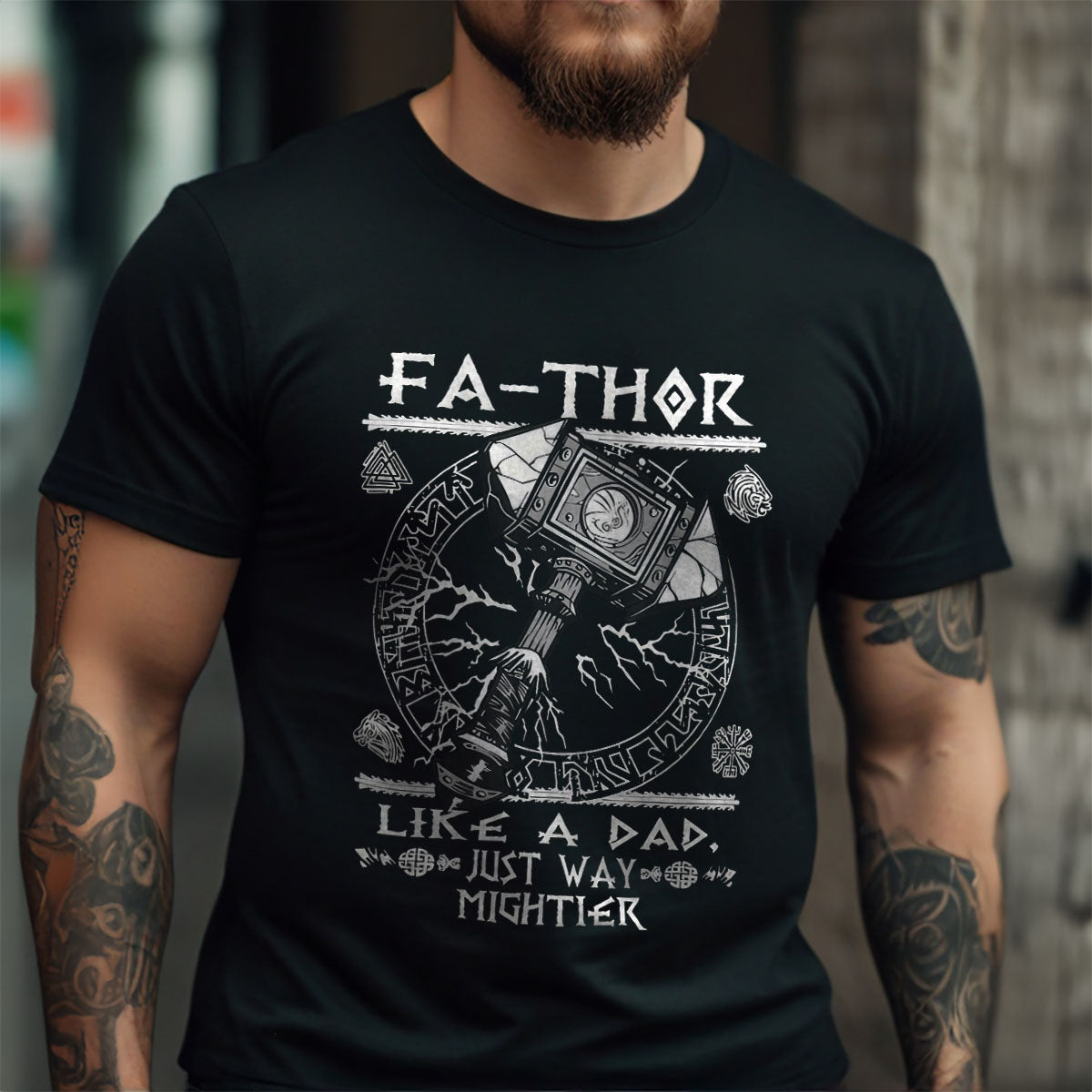 Mens Fathor  Viking T Shirt