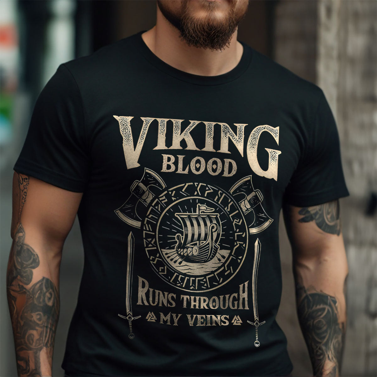 Viking Blood Runs Viking T Shirt