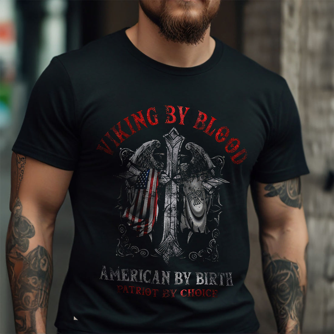 American By Choice Viking T Shirt