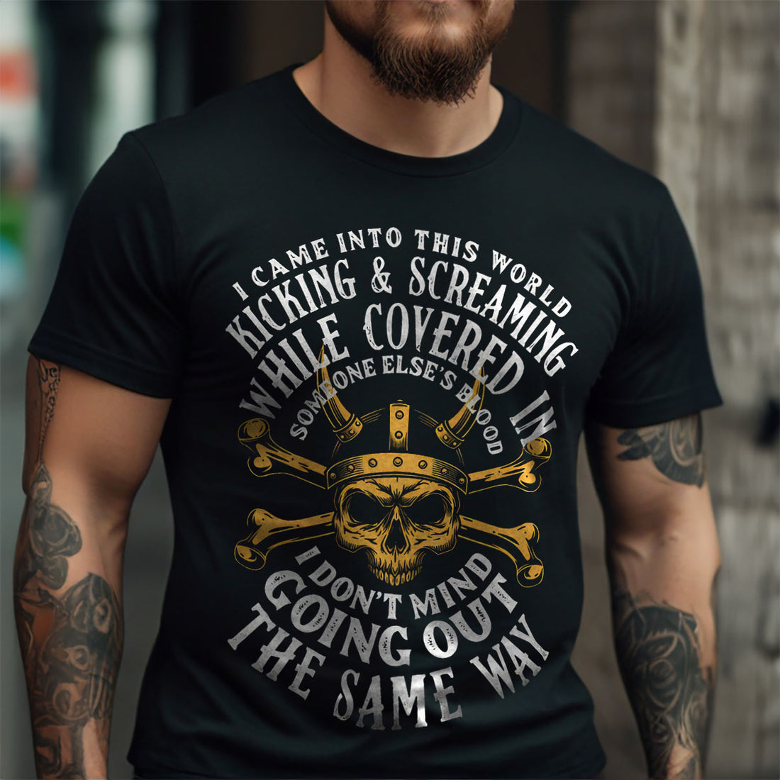 Funny Viking I Came Into This World Viking Lover Viking T Shirt