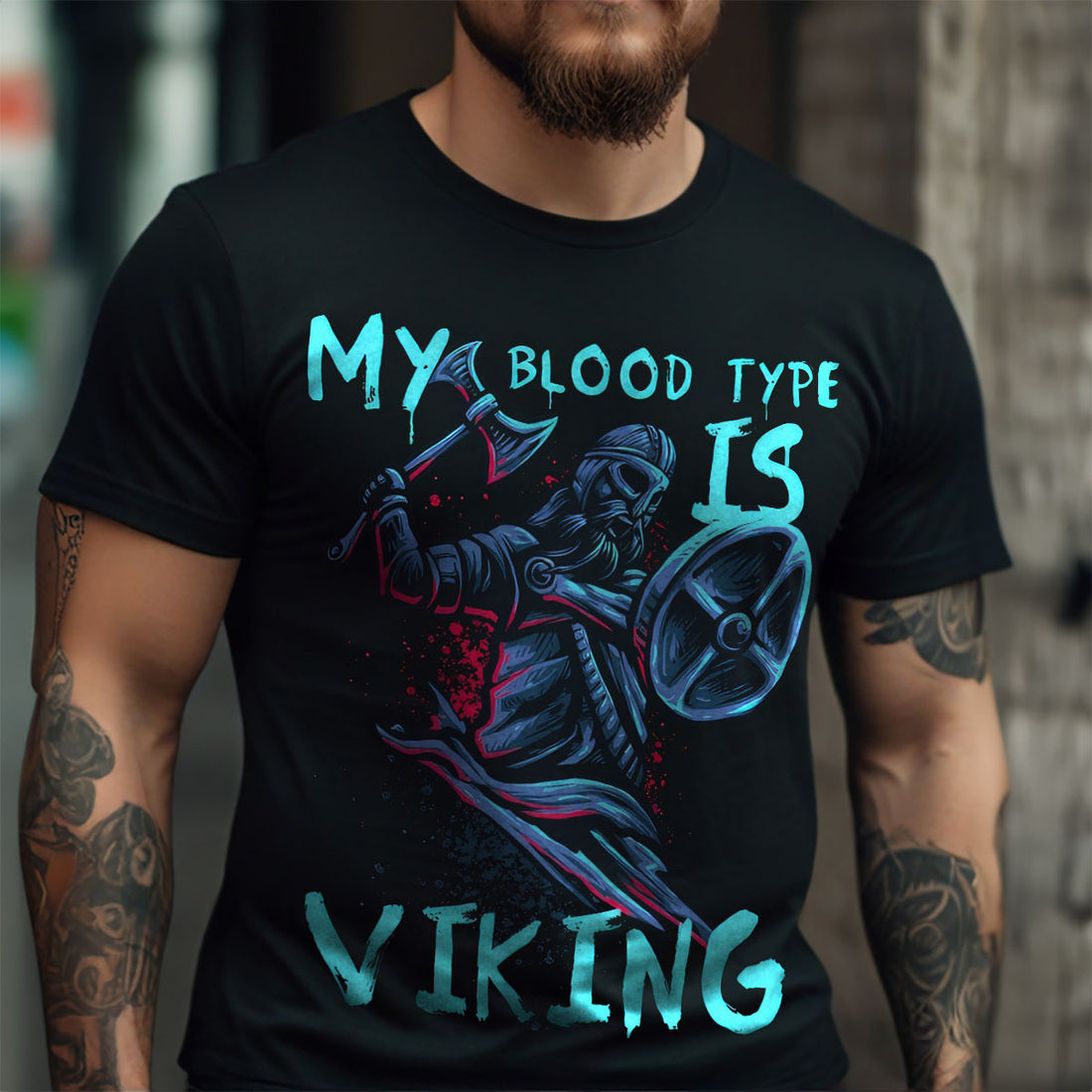 My Blood Type Is Viking T Shirt