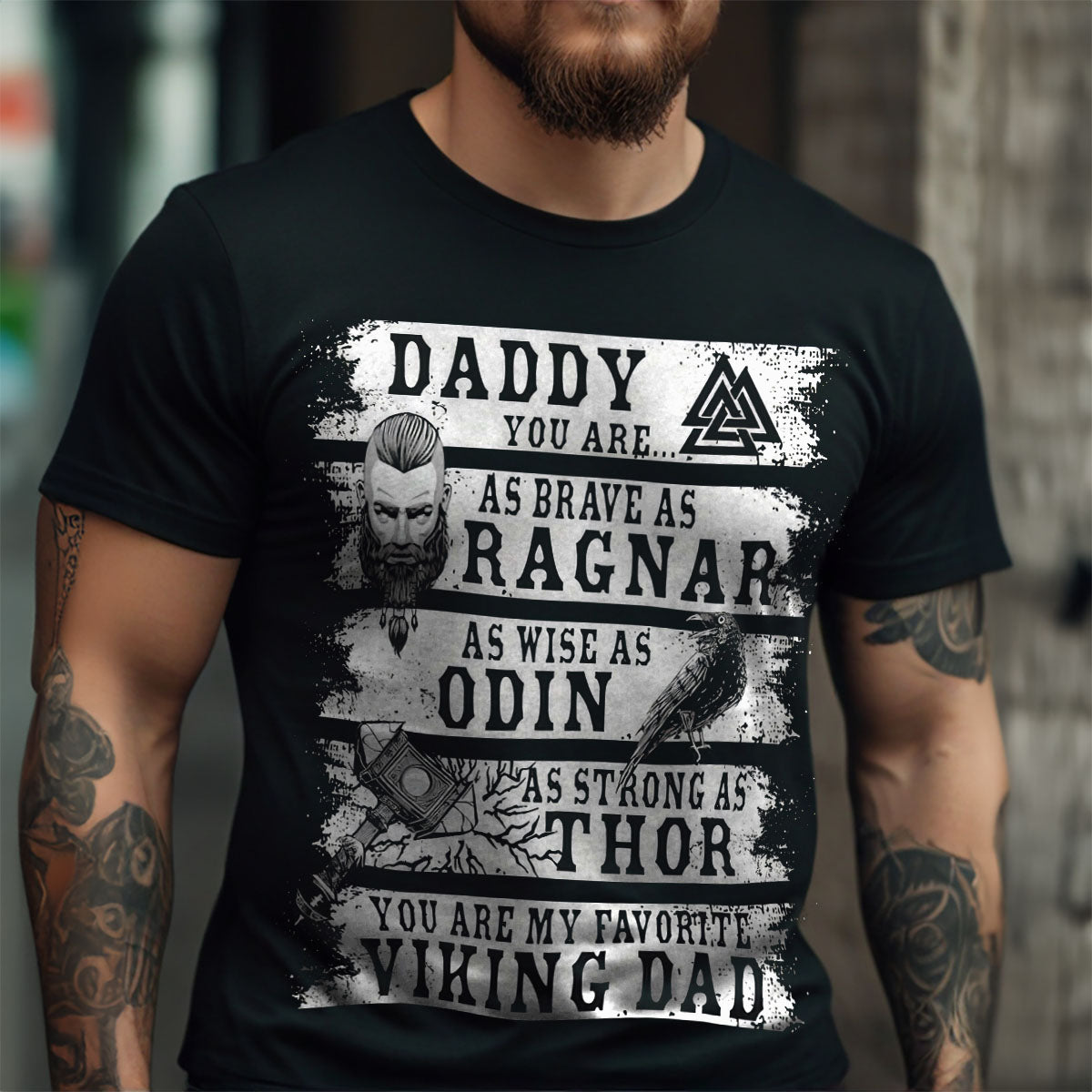 Retro Norse Mythology Viking T Shirt